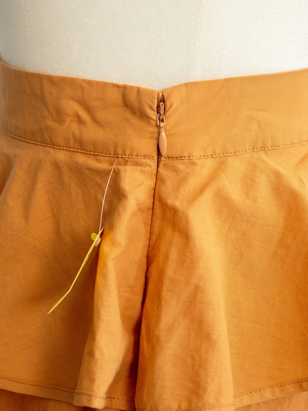 FARM Rio Mustard Tiered Ruffle Skirt - Picture 4 of 4